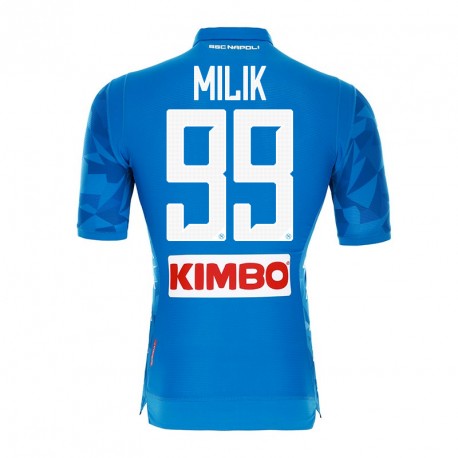 Napoli 2018/19 MILIK 99 Home Shirt Soccer Jersey - Click Image to Close