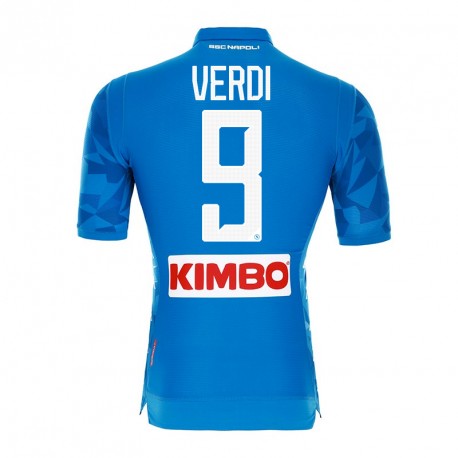 Napoli 2018/19 VERDI 9 Home Shirt Soccer Jersey - Click Image to Close