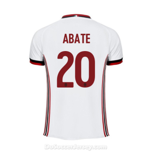 AC Milan 2017/18 Away Abate #20 Shirt Soccer Jersey - Click Image to Close