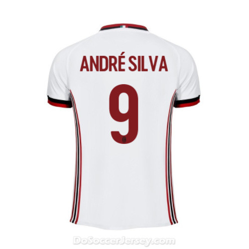 AC Milan 2017/18 Away Andre Silva #9 Shirt Soccer Jersey - Click Image to Close