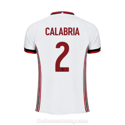 AC Milan 2017/18 Away Calabria #2 Shirt Soccer Jersey - Click Image to Close