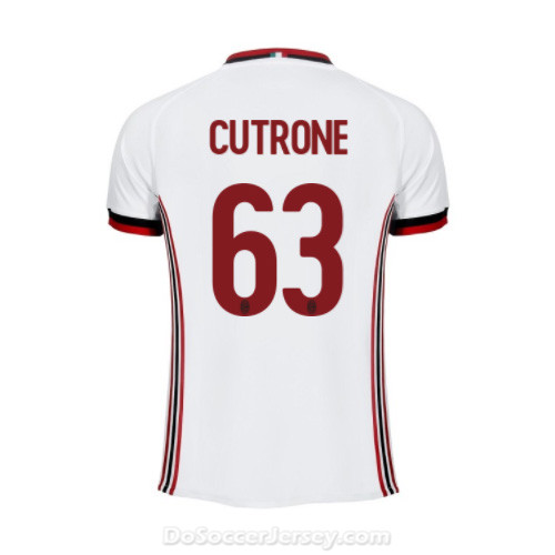 AC Milan 2017/18 Away Cutrone #63 Shirt Soccer Jersey - Click Image to Close