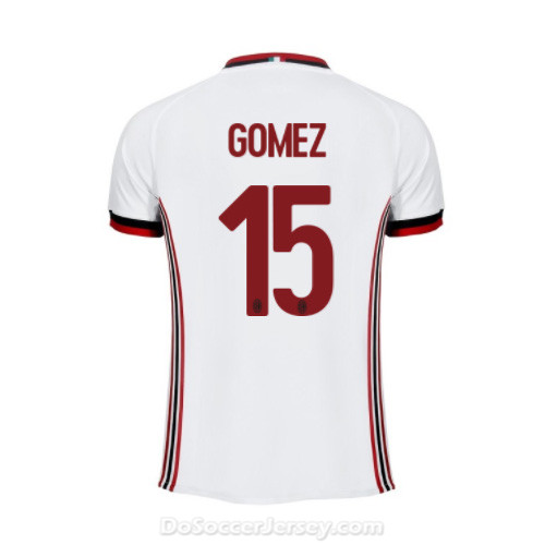 AC Milan 2017/18 Away Gomez #15 Shirt Soccer Jersey - Click Image to Close