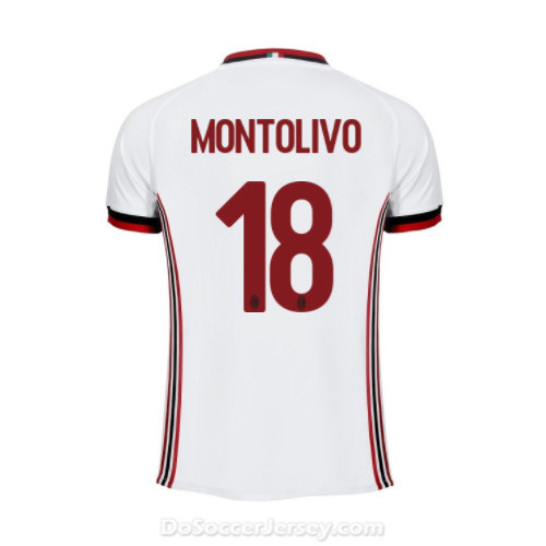 AC Milan 2017/18 Away Montolivo #18 Shirt Soccer Jersey - Click Image to Close