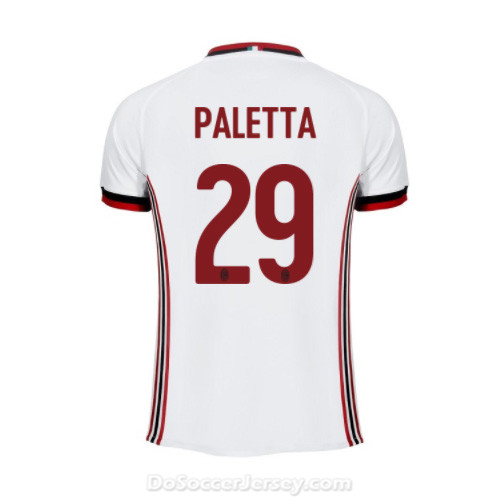 AC Milan 2017/18 Away Paletta #29 Shirt Soccer Jersey - Click Image to Close