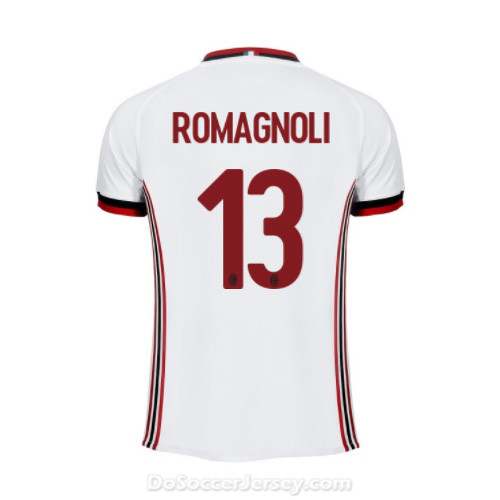AC Milan 2017/18 Away Romagnoli #13 Shirt Soccer Jersey - Click Image to Close