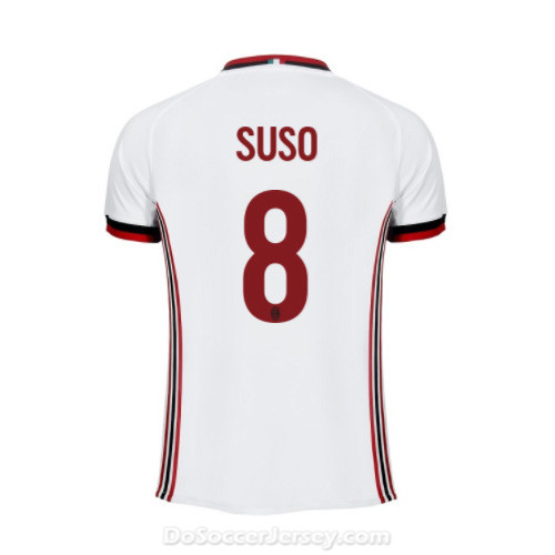 AC Milan 2017/18 Away Suso #8 Shirt Soccer Jersey - Click Image to Close