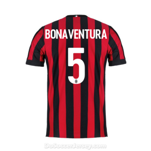 AC Milan 2017/18 Home Bonaventura #5 Shirt Soccer Jersey - Click Image to Close