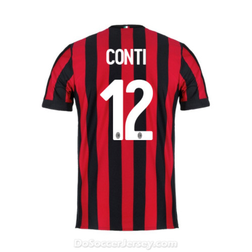AC Milan 2017/18 Home Conti #12 Shirt Soccer Jersey - Click Image to Close