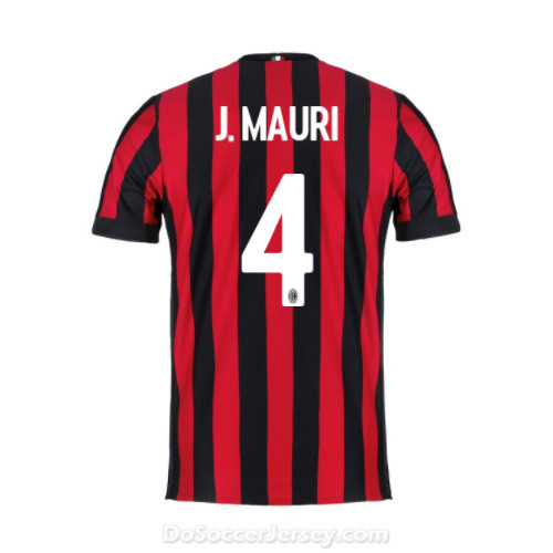 AC Milan 2017/18 Home J.Mauri #4 Shirt Soccer Jersey - Click Image to Close