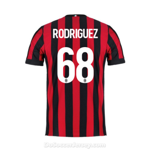 AC Milan 2017/18 Home Rodriguez #68 Shirt Soccer Jersey - Click Image to Close