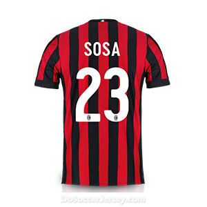 AC Milan 2017/18 Home Sosa #23 Shirt Soccer Jersey