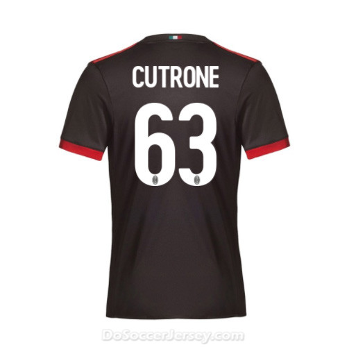 AC Milan 2017/18 Third Cutrone #63 Shirt Soccer Jersey - Click Image to Close