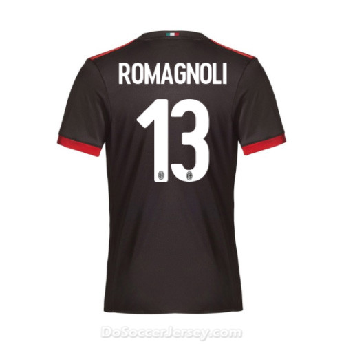 AC Milan 2017/18 Third Romagnoli #13 Shirt Soccer Jersey - Click Image to Close