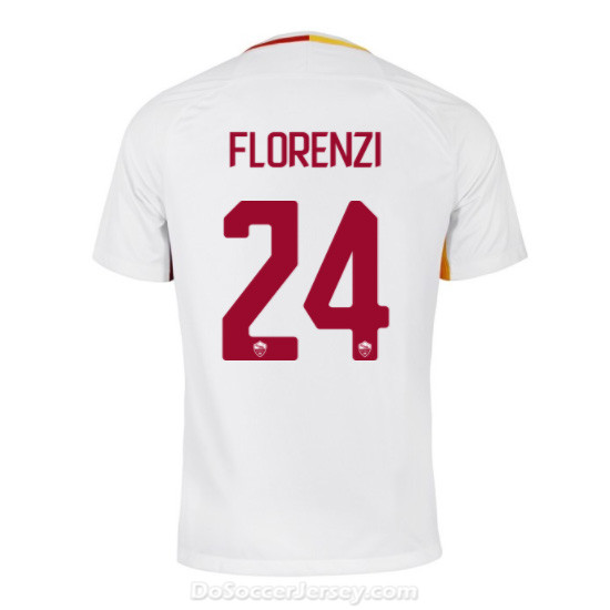 AS ROMA 2017/18 Away FLORENZI #24 Shirt Soccer Jersey - Click Image to Close