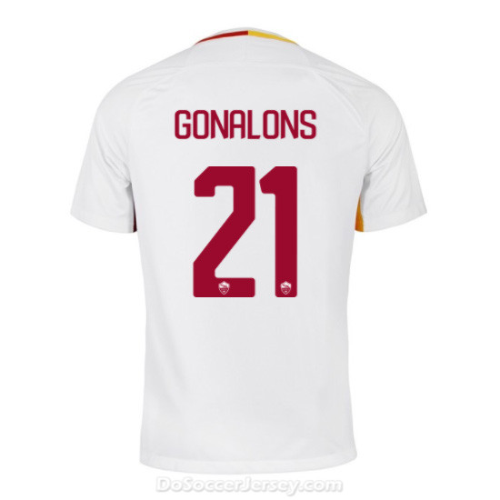 AS ROMA 2017/18 Away GONALONS #21 Shirt Soccer Jersey - Click Image to Close