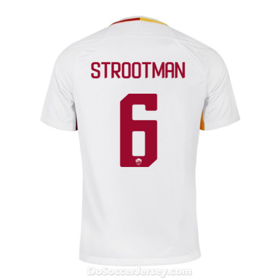 AS ROMA 2017/18 Away STROOTMAN #6 Shirt Soccer Jersey - Click Image to Close