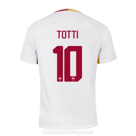 AS ROMA 2017/18 Away TOTTI #10 Shirt Soccer Jersey - Click Image to Close