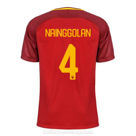 AS ROMA 2017/18 Home NAINGGOLAN #4 Shirt Soccer Jersey - Click Image to Close