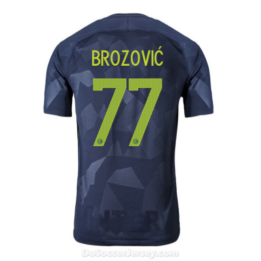 Inter Milan 2017/18 Third BROZOVIĆ #77 Shirt Soccer Jersey - Click Image to Close