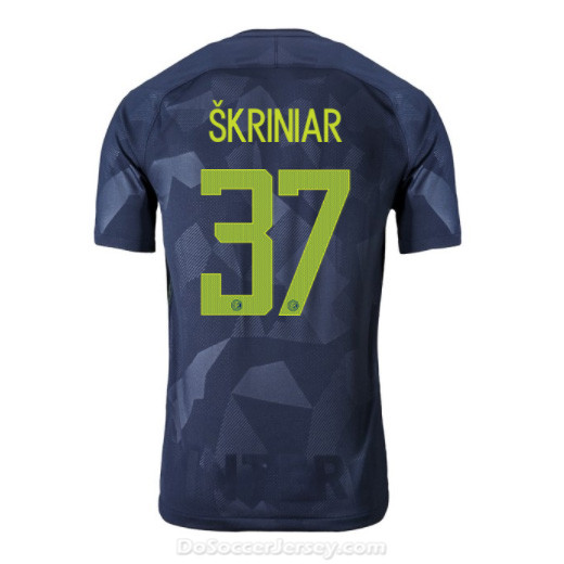 Inter Milan 2017/18 Third ŠKRINIAR #37 Shirt Soccer Jersey - Click Image to Close