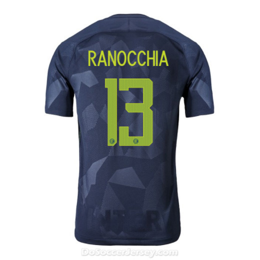 Inter Milan 2017/18 Third RANOCCHIA #13 Shirt Soccer Jersey - Click Image to Close