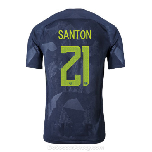 Inter Milan 2017/18 Third SANTON #21 Shirt Soccer Jersey - Click Image to Close