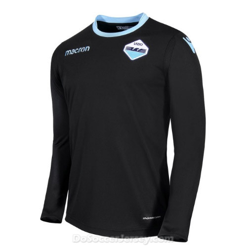 Lazio 2017/18 Black Long Sleeved Goalkeeper Shirt Soccer Jersey - Click Image to Close