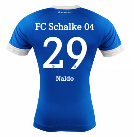 FC Schalke 04 2018/19 Naldo 29 Home Shirt Soccer Jersey - Click Image to Close