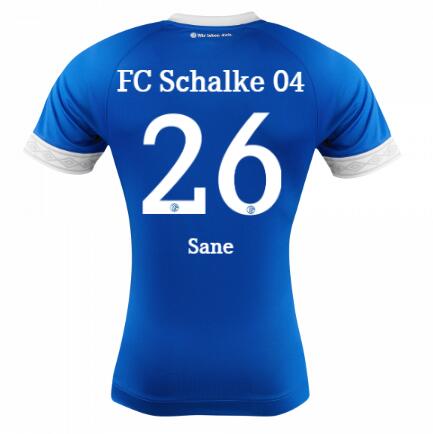 FC Schalke 04 2018/19 Salif Sane 26 Home Shirt Soccer Jersey - Click Image to Close