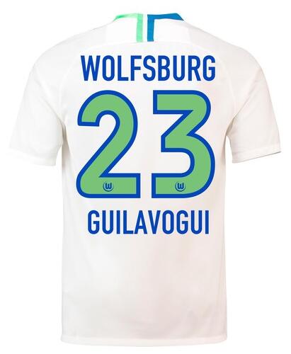 VfL Wolfsburg 2018/19 GUILAVOGUI 23 Away Shirt Soccer Jersey