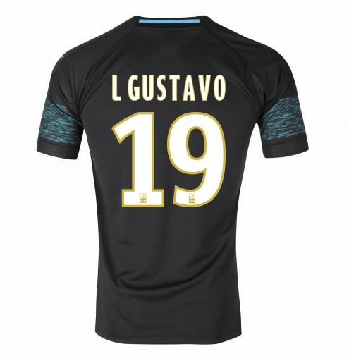Olympique de Marseille 2018/19 L GUSTAVO 19 Away Shirt Soccer Jersey - Click Image to Close