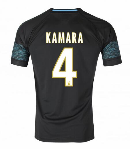 Olympique de Marseille 2018/19 KAMARA 4 Away Shirt Soccer Jersey - Click Image to Close