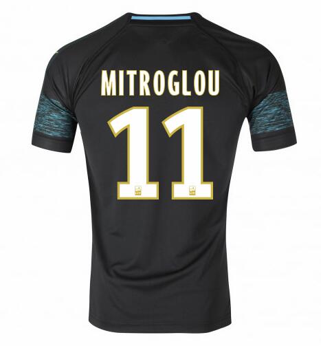 Olympique de Marseille 2018/19 MITROGLOU 11 Away Shirt Soccer Jersey - Click Image to Close