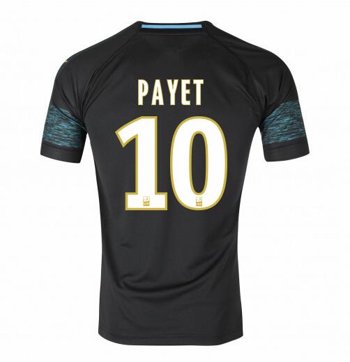 Olympique de Marseille 2018/19 PAYET 10 Away Shirt Soccer Jersey - Click Image to Close