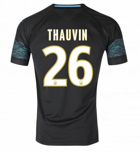 Olympique de Marseille 2018/19 THAUVIN 26 Away Shirt Soccer Jersey - Click Image to Close