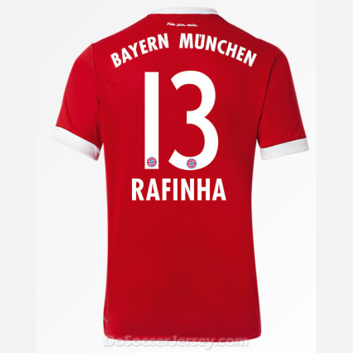 Bayern Munich 2017/18 Home Rafinha #13 Shirt Soccer Jersey - Click Image to Close