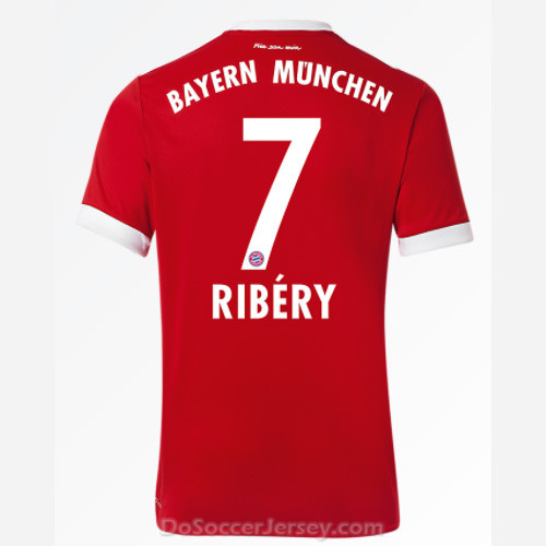 Bayern Munich 2017/18 Home Ribéry #7 Shirt Soccer Jersey - Click Image to Close