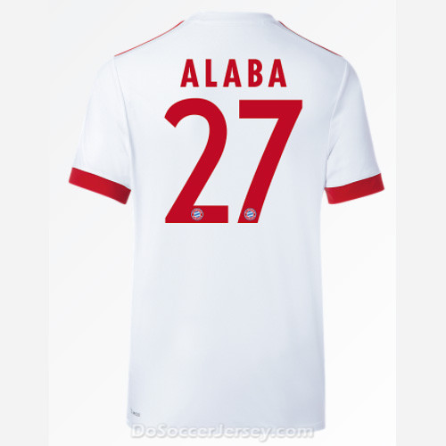 Bayern Munich 2017/18 UCL Alaba #27 Shirt Soccer Jersey - Click Image to Close