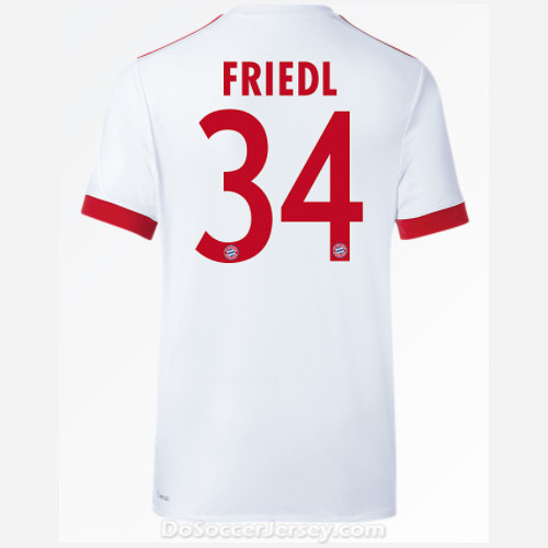 Bayern Munich 2017/18 UCL Friedl #34 Shirt Soccer Jersey - Click Image to Close