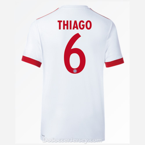 Bayern Munich 2017/18 UCL Thiago #6 Shirt Soccer Jersey - Click Image to Close