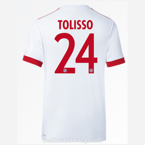 Bayern Munich 2017/18 UCL Tolisso #24 Shirt Soccer Jersey - Click Image to Close