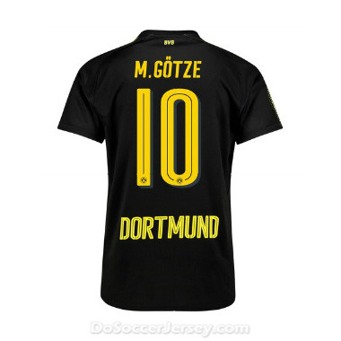 Borussia Dortmund 2017/18 Away Götze #10 Shirt Soccer Jersey