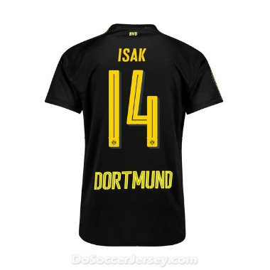 Borussia Dortmund 2017/18 Away Isak #14 Shirt Soccer Jersey
