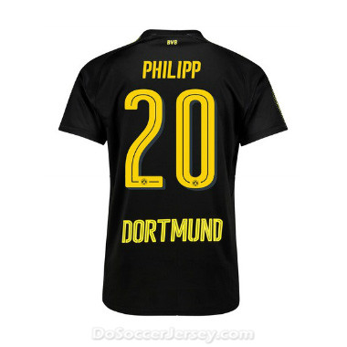 Borussia Dortmund 2017/18 Away Philipp #20 Shirt Soccer Jersey