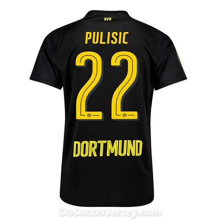 Borussia Dortmund 2017/18 Away Pulisic #22 Shirt Soccer Jersey