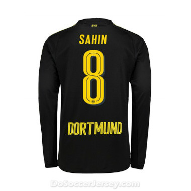 Borussia Dortmund 2017/18 Away Sahin #8 Long Sleeve Soccer Shirt - Click Image to Close