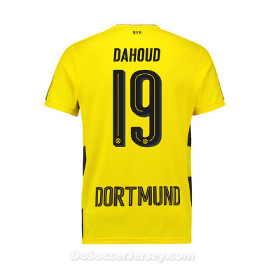 Borussia Dortmund 2017/18 Home Dahoud #19 Shirt Soccer Jersey