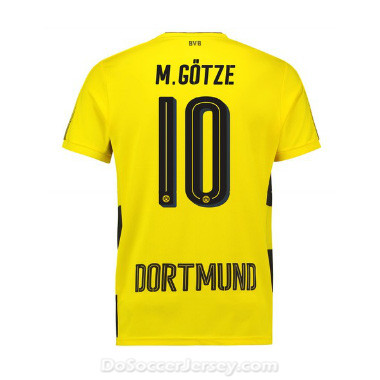 Borussia Dortmund 2017/18 Home Götze #10 Shirt Soccer Jersey