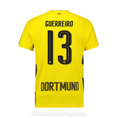 Borussia Dortmund 2017/18 Home Guerreiro #13 Shirt Soccer Jersey